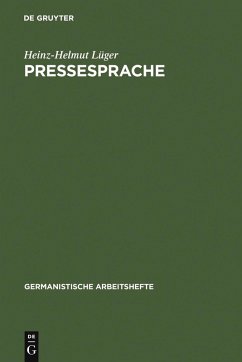 Pressesprache (eBook, PDF) - Lüger, Heinz-Helmut