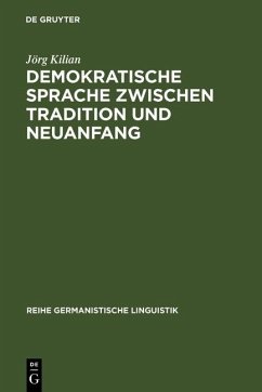 Cover Demokratische Sprache zwischen Tradition und Neuanfang (eBook, PDF)