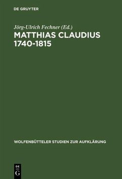 Cover Matthias Claudius 1740-1815 (eBook, PDF)