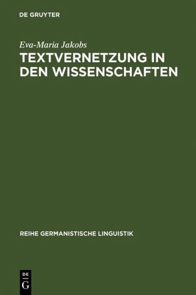 Textvernetzung in den Wissenschaften (eBook, PDF)