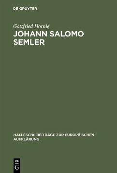 Johann Salomo Semler (eBook, PDF) - Hornig, Gottfried