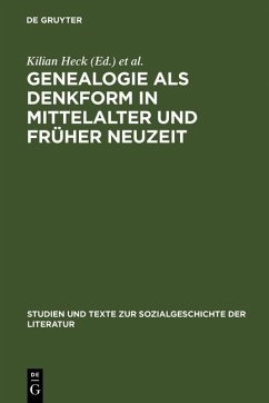 Cover Genealogie als Denkform in Mittelalter und Früher Neuzeit (eBook, PDF)