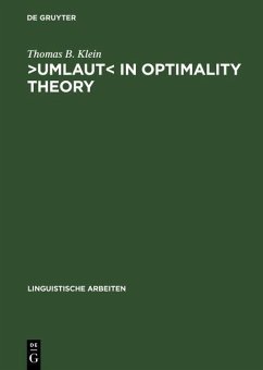 >Umlaut< in Optimality Theory (eBook, PDF) - Klein, Thomas B.