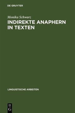 Indirekte Anaphern in Texten (eBook, PDF) - Schwarz, Monika