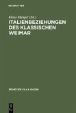 Italienbeziehungen des klassischen Weimar (eBook, PDF)