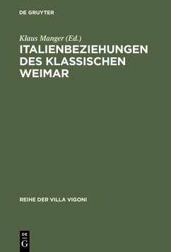 Italienbeziehungen des klassischen Weimar (eBook, PDF) Cover Italienbeziehungen des klassischen Weimar (eBook, PDF)