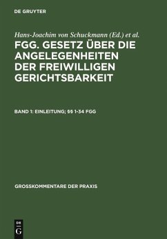 Einleitung; §§ 1-34 FGG (eBook, PDF)