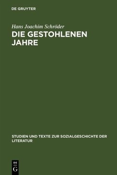Cover Die gestohlenen Jahre (eBook, PDF)