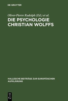 Die Psychologie Christian Wolffs (eBook, PDF)