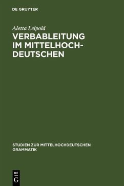 Verbableitung im Mittelhochdeutschen (eBook, PDF) - Leipold, Aletta