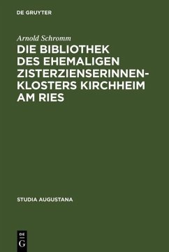 Cover Die Bibliothek des ehemaligen Zisterzienserinnenklosters Kirchheim am Ries (eBook, PDF)