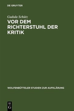 Vor dem Richterstuhl der Kritik (eBook, PDF) - Schütz, Gudula