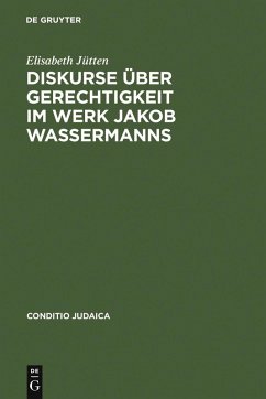 Cover Diskurse über Gerechtigkeit im Werk Jakob Wassermanns (eBook, PDF)