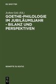 Goethe-Philologie im Jubiläumsjahr - Bilanz und Perspektiven (eBook, PDF)