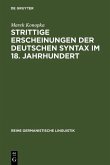 Strittige Erscheinungen der deutschen Syntax im 18. Jahrhundert (eBook, PDF)