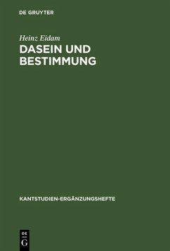 Dasein und Bestimmung (eBook, PDF) - Eidam, Heinz