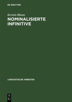 Nominalisierte Infinitive (eBook, PDF) - Blume, Kerstin