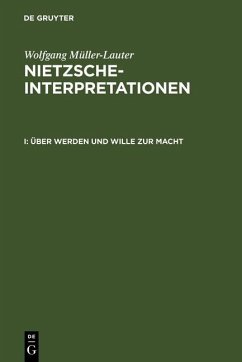 Über Werden und Wille zur Macht (eBook, PDF) - Müller-Lauter, Wolfgang