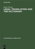 Legal Translation and the Dictionary (eBook, PDF)