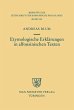 Etymologische Erklärungen in... - Bild 1