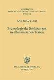 Etymologische Erklärungen in alfonsinischen Texten (eBook, PDF)