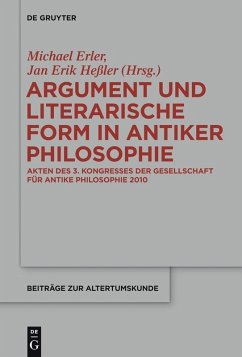 Argument und literarische Form in antiker Philosophie (eBook, PDF)