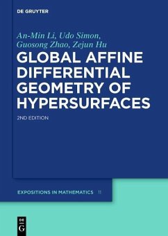 Global Affine Differential Geometry of Hypersurfaces (eBook, PDF) - Li, An-Min; Simon, Udo; Zhao, Guosong; Hu, Zejun