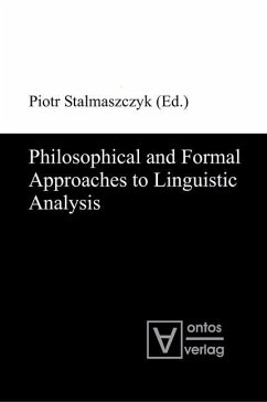 Cover Philosophical and Formal Approaches to Linguistic Analysis (eBook, PDF)