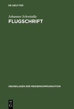 Flugschrift (eBook, PDF) - Schwitalla, Johannes