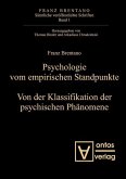 Psychologie vom empirischen Standpunkt. Von der Klassifikation psychischer Phänomene (eBook, PDF)