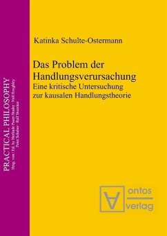 Das Problem der Handlungsverursachung (eBook, PDF) - Schulte-Ostermann, Katinka