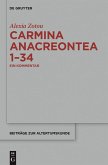 Carmina anacreontea 1-34 (eBook, ePUB)