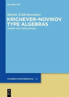 Krichever-Novikov Type Algebras (eBook, ePUB) - Schlichenmaier, Martin