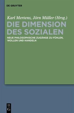 Cover Die Dimension des Sozialen (eBook, PDF)