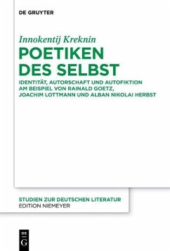 Poetiken des Selbst (eBook, PDF) - Kreknin, Innokentij