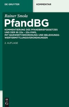 Pfandbriefgesetz (eBook, ePUB) - Smola, Rainer Pfandbriefgesetz (eBook, ePUB) - Smola, Rainer