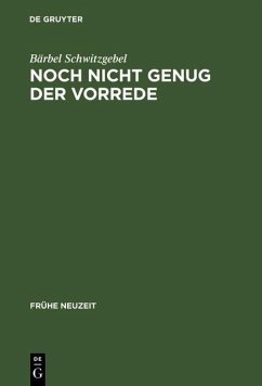 Cover Noch nicht genug der Vorrede (eBook, PDF)