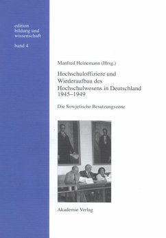 Cover Hochschuloffiziere und Wiederaufbau des Hochschulwesen in Deutschland 1945-1949 (eBook, PDF)