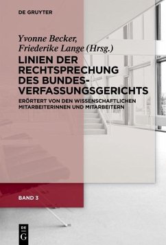 Cover Linien der Rechtsprechung des Bundesverfassungsgerichts - erörtert von den wissenschaftlichen Mitarbeiterinnen und Mitarbeitern. Band 3 (eBook, ePUB)