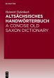 Altsächsisches Handwörterbuch / A... - Bild 1
