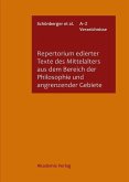 Repertorium edierter Texte des Mittelalters aus dem Bereich der Philosophie und angrenzender Gebiete (eBook, PDF)