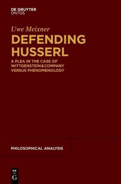 Defending Husserl (eBook, ePUB) - Meixner, Uwe