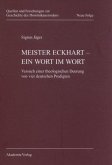 Meister Eckhart - ein Wort im Wort (eBook, PDF)
