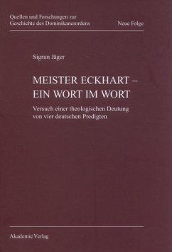 Cover Meister Eckhart - ein Wort im Wort (eBook, PDF)