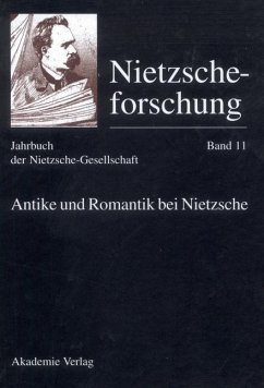 Antike und Romantik bei Nietzsche (eBook, PDF) Cover Antike und Romantik bei Nietzsche (eBook, PDF)