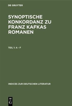 Cover Synoptische Konkordanz zu Franz Kafkas Romanen (eBook, PDF)