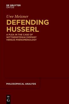 Defending Husserl (eBook, PDF) - Meixner, Uwe