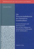 Die Wissenschaftstheorie des Dominicus Gundissalinus (eBook, PDF)