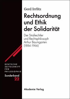 Rechtsordnung und Ethik der Solidarität (eBook, PDF) - Irrlitz, Gerd