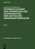 Untersuchungen zur kommerziellen Lexikographie der deutschen Gegenwartssprache. Band 1 (eBook, PDF)